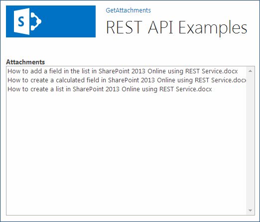attachments for the list item